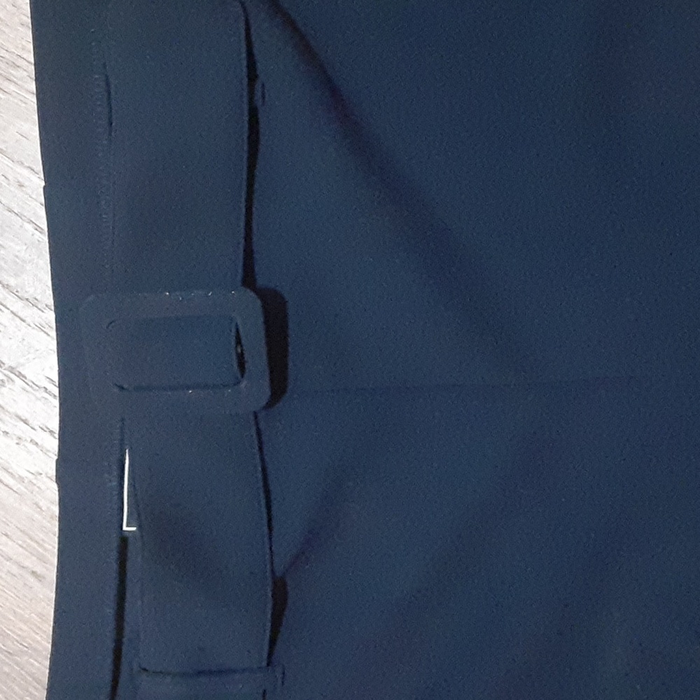 Navy High Waist Shorts - Picture 2 of 8